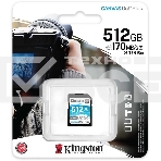 Флеш карта SD 512GB Kingston SDXC Class 10 UHS-I U3 V30 Canvas Go Plus 170MB/s, фото8