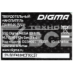 Накопитель SSD Digma Mega S3 DGSM3001TS33T, 1Tb, PCIe 3.0 x4, M.2 2280, NVMe, R/W 2130/1720, фото7