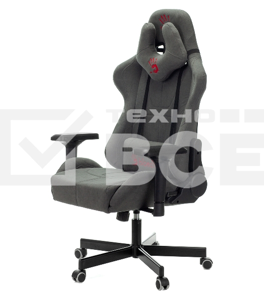 Кресло игровое A4Tech Bloody GC-700, серый, крестовина пластик
