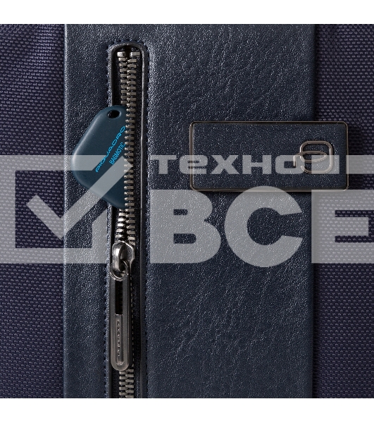 Сумка дорожная Piquadro Brief2 BV4447BR2/BLU натур.кожа/ткань, синий