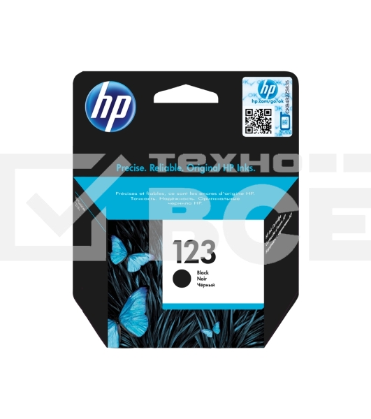 Картридж струйный HP 123 (F6V17AE) черный, 120 стр., для DeskJet 2130