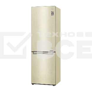 Холодильник LG GC-B459SECL бежевый двухкамерный инвертер 246/127л морозилка снизу, No Frost