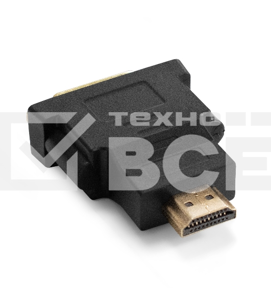 Переходник DVI-D-HDMI ExeGate EX-HDMI-DVI-3 (25F/19M, v 1.4b, позолоченные контакты, экран)