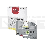 Кассета с лентой S'OK by Sakura Printing TZE632 для Brother, красный на желтом, 12мм/8м, наклейка, фото 1