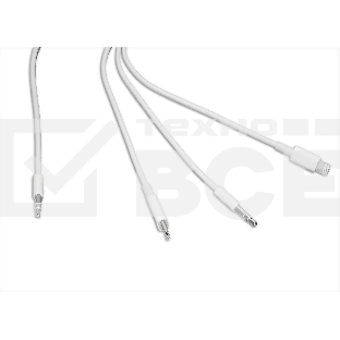 Аудио Адаптер MH045 Type-C / Lightning / DC 3,5mm - 3,5mm  (белый)