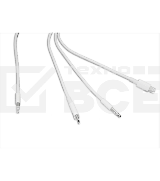 Аудио Адаптер MH045 Type-C / Lightning / DC 3,5mm - 3,5mm  (белый)