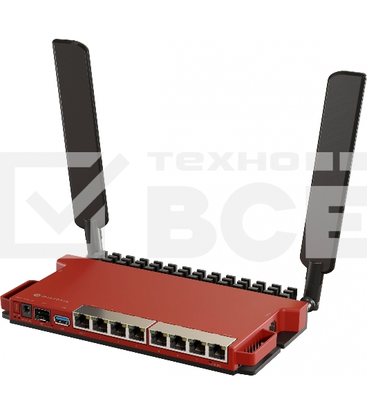 Роутер беспроводной MikroTik L009UiGS-2HaxD-IN AX600 10/100/1000BASE-TX, 2.4Ггц, 8*1Gbit, 1*SFP 2.5Gbit