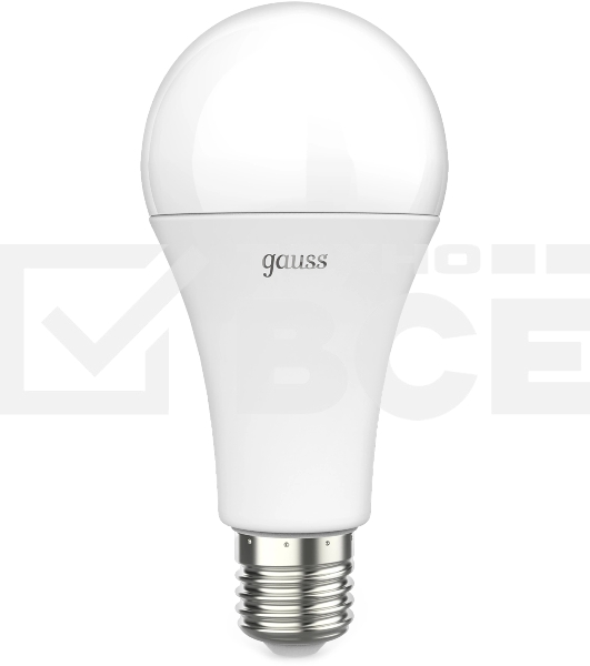 Лампа светодиодная Gauss A70 22Вт цок.:E27 груша 220B св.свеч.бел.теп. (упак.:10шт) (102502122)