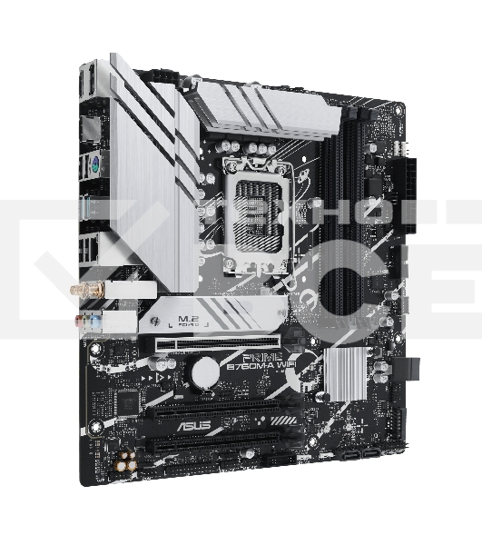 Материнская плата ASUS PRIME B760M-A WIFI, LGA 1700, Intel B760, 4xDDR5, 4xSATA, 2xM.2, 1xPCIe 4.0 x16, 1xPCIe 4.0 x4, 1xPCIe 4.0 x1, 2xHDMI, 1xDP, 1x 2.5Gb LAN, 2xUSB-A 3.2 Gen 2, 4xUSB-A 2.0, 3x3.5 мм, 7.1, mATX