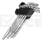 Набор ключей имбусовых Torx-Tempered, TT10-50, CrV, 9 шт., удлиненные Сибртех, фото7