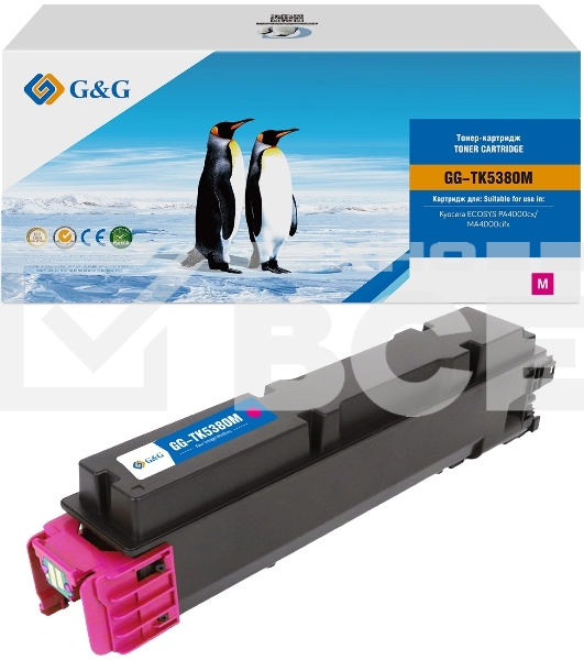 Картридж лазерный G&G GG-TK5380M (TK-5380M) пурпурный (10000 стр.) для Kyocera ECOSYS PA4000cx/MA4000cifx