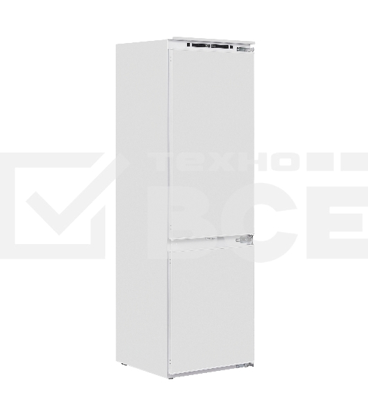 Встраиваемый холодильник Maunfeld MBF177NFFWGR Inverter белый двухкамерный 194/57 л морозилка снизу, NoFrost