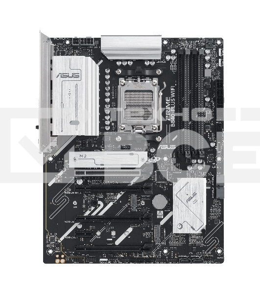 Материнская плата ASUS PRIME B840-PLUS WIFI, AM5, AMD B840, 4xDDR5, 4xSATA, 3xM.2, 1xPCIe 4.0 x16, 1xPCIe 3.0 x16, 2xPCIe 3.0 x16, 1xPCIe 3.0 x1, 1xDP, 1xHDMI, 1x 2.5Gb LAN, 8xUSB-A, 3x3.5 мм, 7.1, ATX