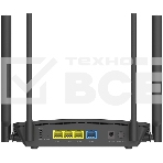 Двухдиапазонный Wi-Fi 6 маршрутизатор AX1500, 1x1000Base-T WAN, 3x1000Base-T LAN, 4 внешние антенны 5 dBi, фото3