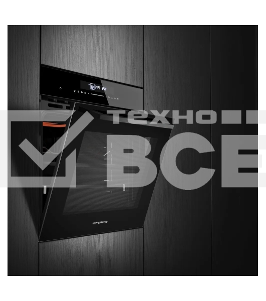Встраиваемый духовой шкаф Kuppersberg HT 613 Black, High-Tech, объем 72 л, 12 режимов работы, быстрый нагрев, телескопические направляющие, доводчик двери, таймер, термощуп, 3 стекла в дверце, сенсорное управление, блокировка от детей, энергоэффективность