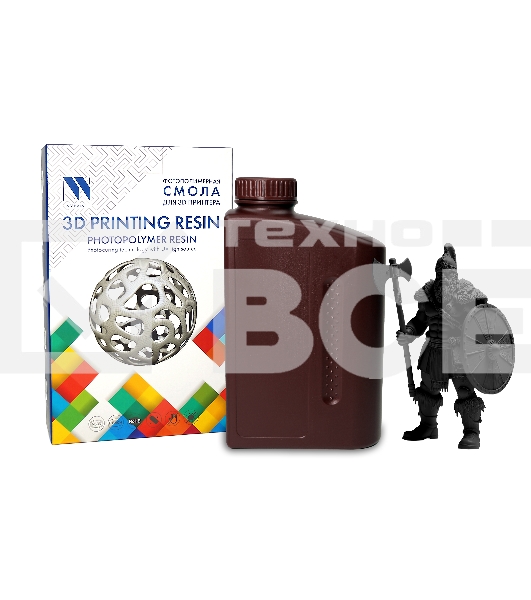 Фотополимерная смола NVPRINT Standard Resin Black для 3D печати;  1 кг/бут