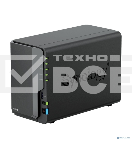 СХД настольное исполнение Synology 2BAY NO HDD DS225+