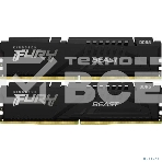 Оперативная память Kingston FURY Beast Black, DDR5, 64GB (2x32GB), 5200 MHz, CL40, с радиатором, чёрный, фото 1