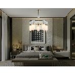 Светильник Ambrella light LH53104/5 BS/GR/FR латунь/серый/белый матовый G9*5 max 28W D650*750, фото3