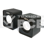 Колонки Dialog Colibri AC-02UP BLACK {акустические колонки 2.0, 5W RMS, питание от USB}, фото 1