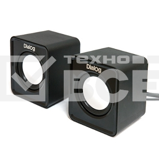Колонки Dialog Colibri AC-02UP BLACK {акустические колонки 2.0, 5W RMS, питание от USB}
