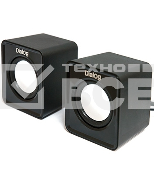 Колонки Dialog Colibri AC-02UP BLACK {акустические колонки 2.0, 5W RMS, питание от USB}