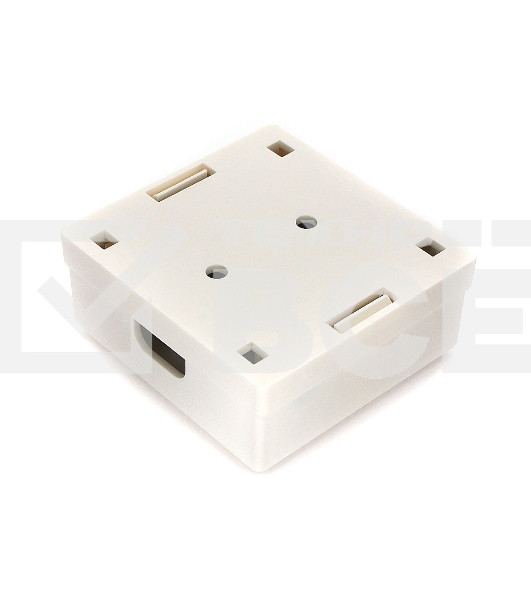 Монтажное оборудование Розетка GEMBIRD NAS214 RJ-45 кат.STP 5e внешняя экранированная 2 порта, 110&Krone