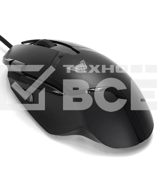 Мышь проводная Crown CMGM-901 черный, 4800 dpi, USB, кнопки - 8