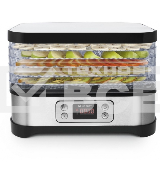 Сушка для фруктов и овощей Kitfort КТ-1903 5под. 250Вт черный