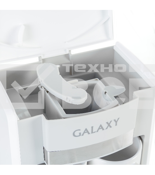 Кофеварка капельная Galaxy Line GL 0708 белый, исп. кофе - молотый, 0,3 л, 750 Вт.
