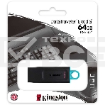 Флеш диск Kingston 64GB USB3.2 Gen 1 DataTraveler Exodia (Black + Teal), фото5