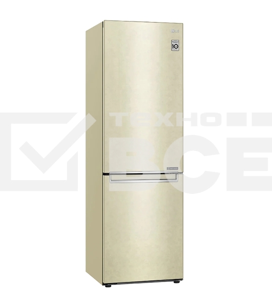 Холодильник LG GC-B459SECL бежевый двухкамерный инвертер 246/127л морозилка снизу, No Frost