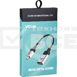 Адаптер miniDisplayPort(M) ---> HDMI(F) 0.15m 4K@60Hz VCOM <CG616M-0.15>