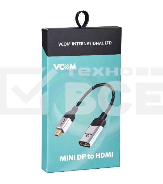 Адаптер miniDisplayPort(M) ---> HDMI(F) 0.15m 4K@60Hz VCOM <CG616M-0.15>