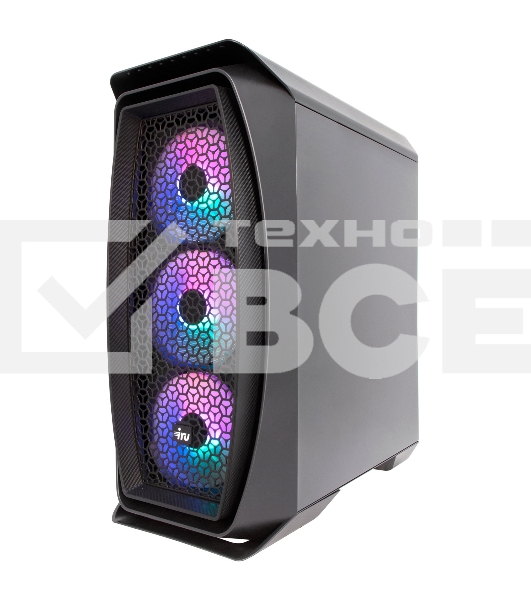 Компьютер IRU Game 520B5GMA MT Ryzen 5 5600X (3.7) 16Gb SSD512Gb RTX3050 8Gb Free DOS GbitEth 650W черный (1926551)