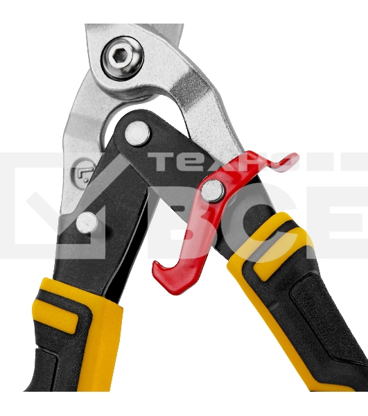 Ножницы по металлу Denzel 270 мм, прямой и левый рез,сталь-СrMo, трехкомп.рук-ки