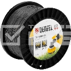 Леска для триммера двухкомпонентная квадрат, 2,0мм х 251м, на DIN катушке EXTRA CORD Denzel, фото3
