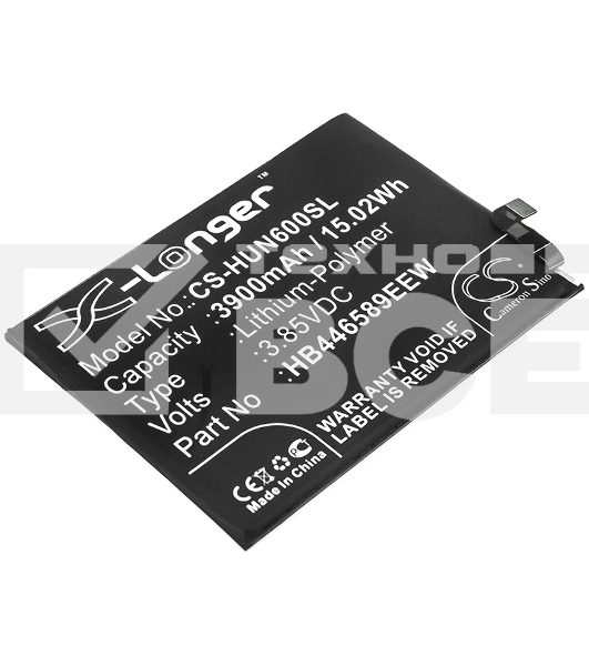 Аккумулятор CameronSino CS-HUN600SL HB446589EEW для Huawei Nova 6 3.85V / 3900mAh / 15.02Wh