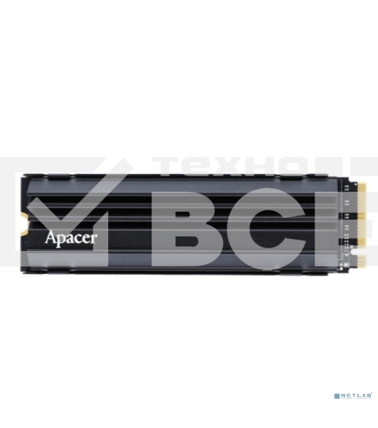Накопитель SSD Apacer AS2280Q4U, 1Tb, M.2 2280, PCIe 4.0 x4, NVMe, R/W 7300/6000, с радиатором