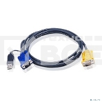 Переключатель ATEN 2L-5202UP Шнур, монитор+клавиатура+мышь Intelligent CABLE HD15M/USBAM 1.8M, фото4