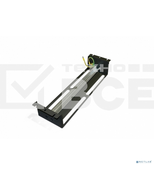 Рейка-DIN Hyperline BPB19-PS-3U-RAL9005 1U черный (упак.:1шт)