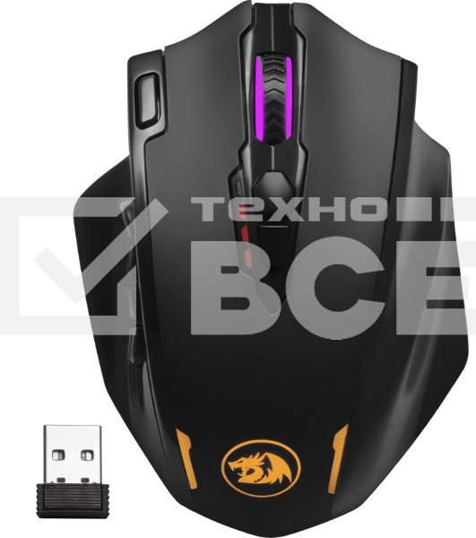Мышь беспроводная Defender Redragon Impact Elite черный, 16000 dpi, радиоканал, USB, кнопки - 20