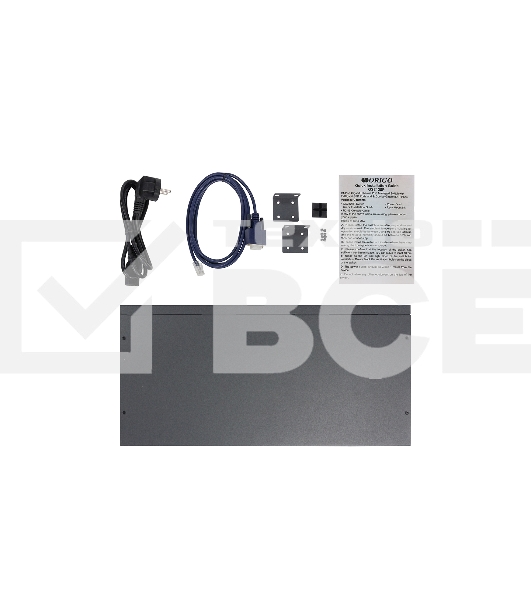 Коммутатор ORIGO Managed L2 Switch 24x1000Base-T PoE, 2x1000Base-X SFP, 2xCombo 1000Base-T/SFP, PoE Budget 250W, RJ45 Console, 19