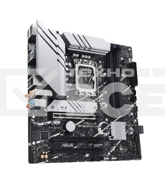 Материнская плата ASUS PRIME B760M-A WIFI, LGA 1700, Intel B760, 4xDDR5, 4xSATA, 2xM.2, 1xPCIe 4.0 x16, 1xPCIe 4.0 x4, 1xPCIe 4.0 x1, 2xHDMI, 1xDP, 1x 2.5Gb LAN, 2xUSB-A 3.2 Gen 2, 4xUSB-A 2.0, 3x3.5 мм, 7.1, mATX