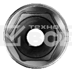 Головка торцевая удлиненная, 32 мм, 6-гранная, CrV, под квадрат 1/2