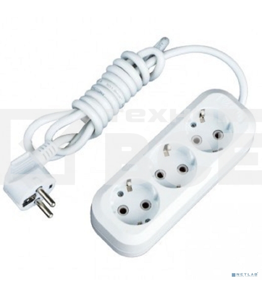 Удлинитель EKF UBA16-310-3-03 'Эксперт' 3 гнезда 3 метра 16А/3,5 кВт с заземлением ПВС 3х1 EKF PROxima