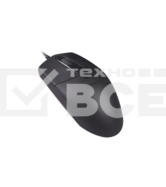 Мышь проводная A4Tech OP-720 черный, 1200 dpi, USB, кнопки - 3
