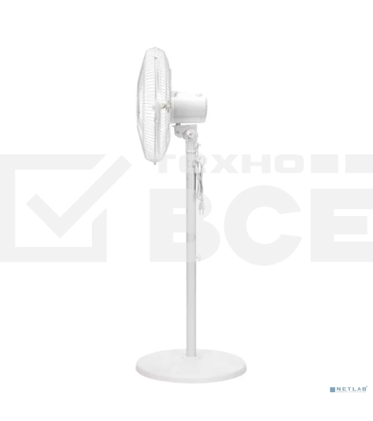 Вентилятор напольный DUX DX-40, 40Вт, 16дюйм, белый 60-0218