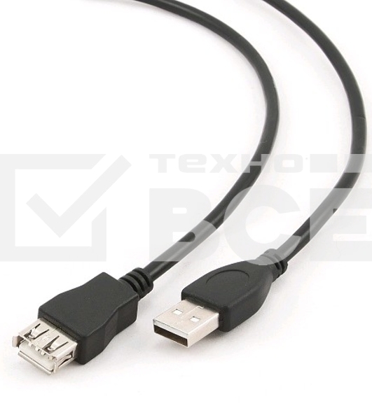 Кабель Gembird PRO CCP-USB2-AMAF-6 USB 2.0 кабель удлинительный 1.8м AM/AF  позол. контакты, пакет 
