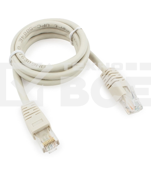 Патч-корд UTP Cablexpert PP6U-1M кат.6, 1м, литой, многожильный (серый)